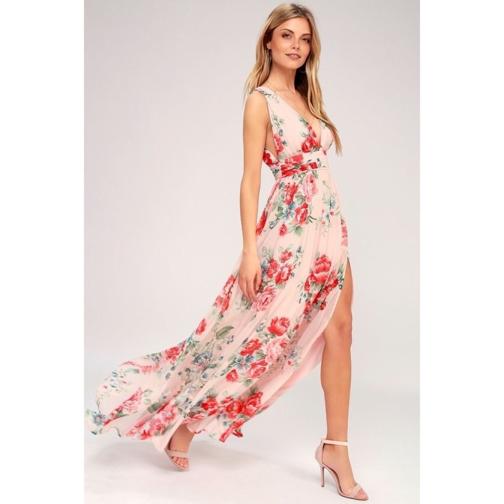 Lulu’s Floral Maxi dress NWT